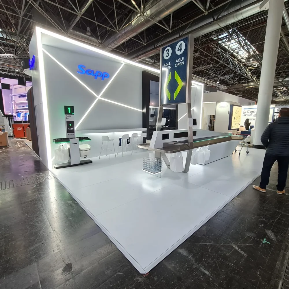 Mobile Display Stand for Large Screens