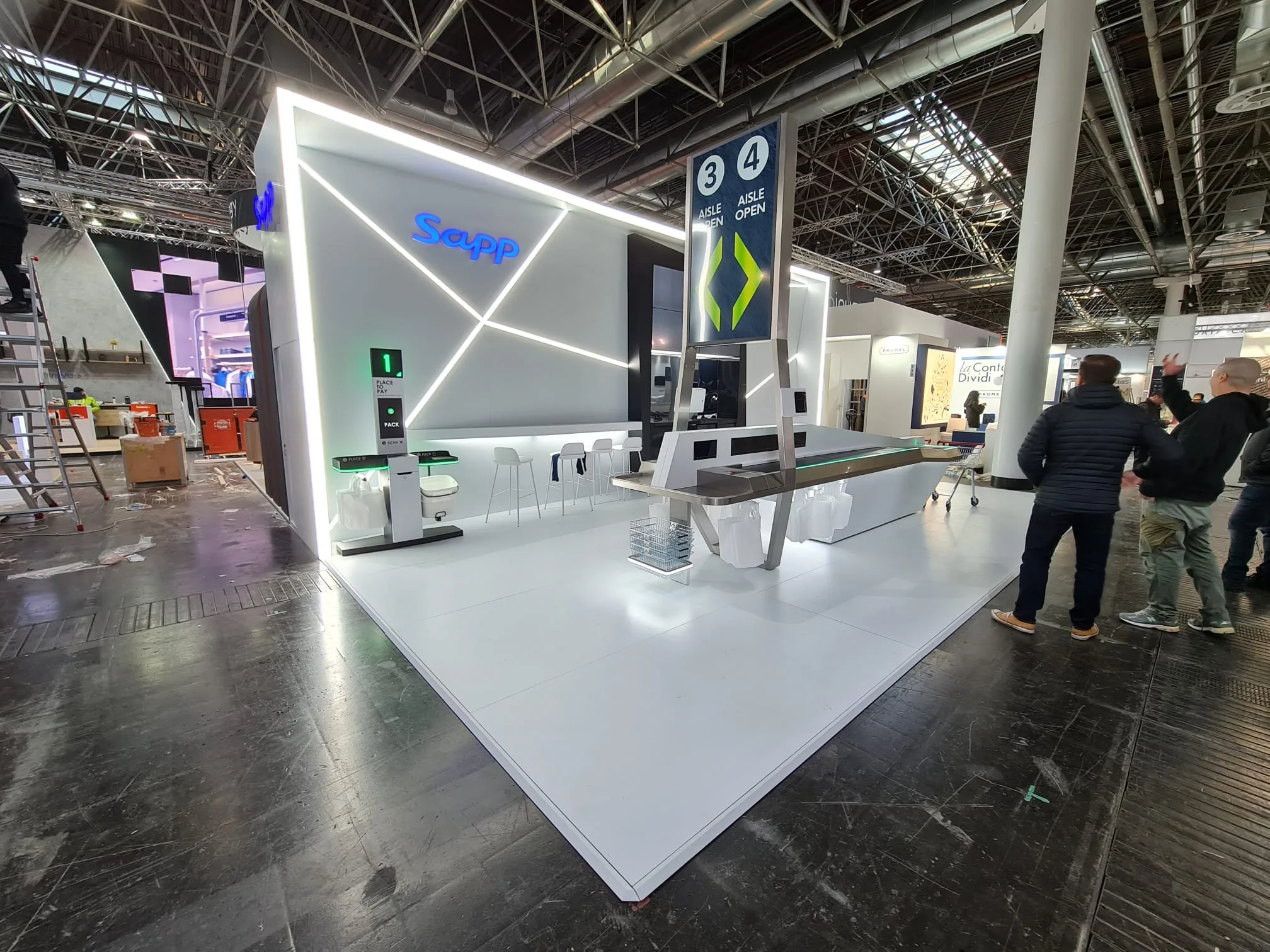 Mobile Display Stand for Large Screens