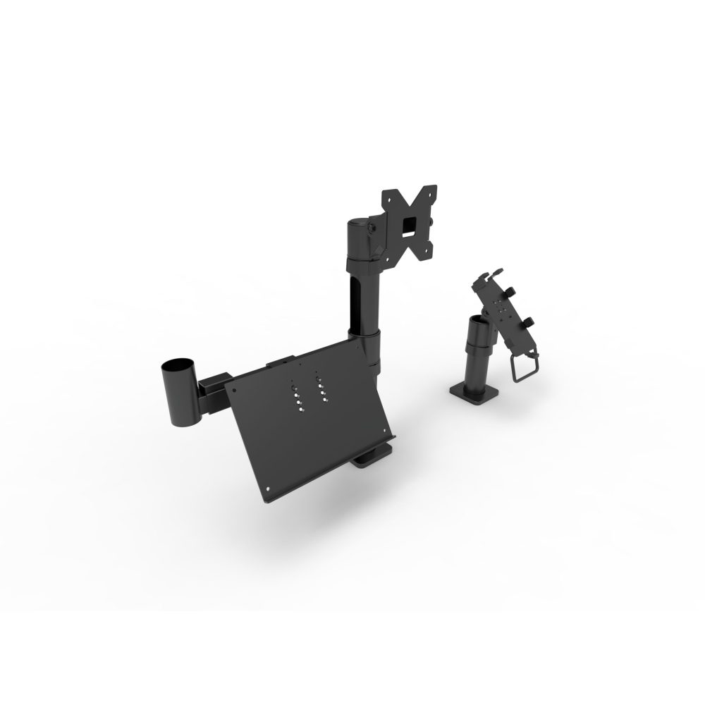 SAPP Retail Retail Fixtures Backed by 35 Years of SAPP Engineering Sappr Counter Top Mount With Pos And Handle, Vesa Bracket And Keyboard Holder Module (2)